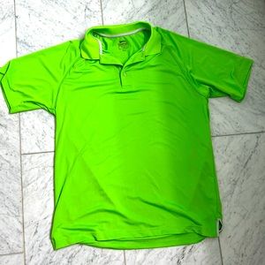 Slazenger Large Golf Polo Lime Green